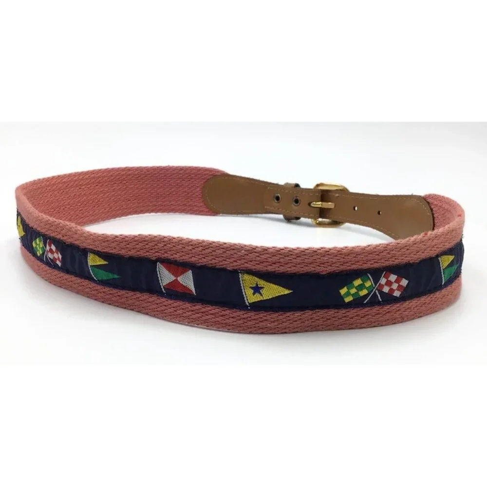 Nautical Flag Youth Woven Belt 32